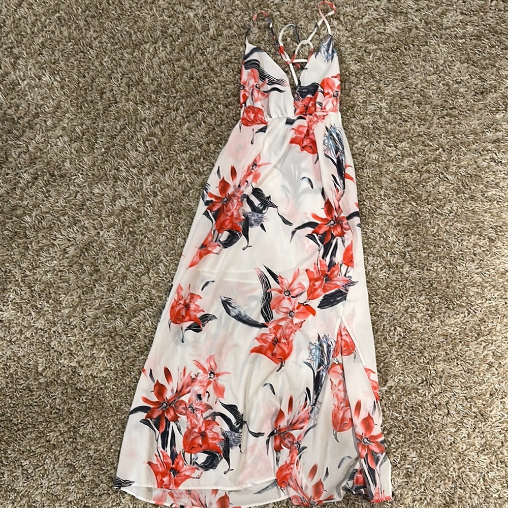Simplicity Cream Spaghetti Strap Sundress Maxi